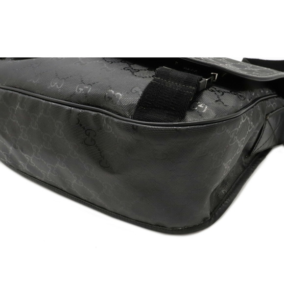 Gucci GG Implement Messenger Crossbody Bag Leather Black - Picture 3 of 8